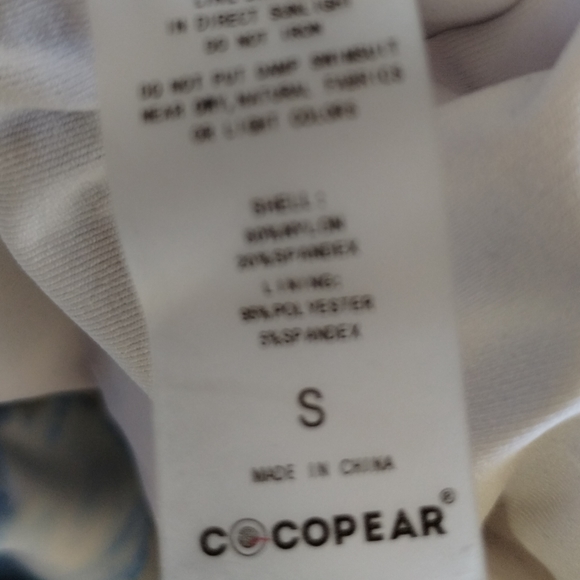 NWT COCOPEAR Women's Shaping Body One Piece Swim Dress Floral Tummy Control Sz S - Picture 14 of 16